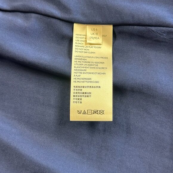 NWT Anthropologie  by Anthropologie Marie Navy Sequin Puff Short Sleeve Size 6 - Picture 8 of 13